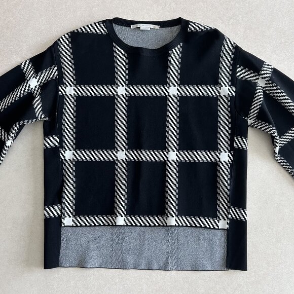 Stella McCartney Windowpane Check Print Sweatshirt ASO Emily in Paris - Picture 8 of 16